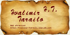 Hvalimir Tarailo vizit kartica